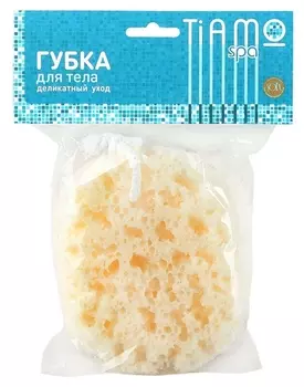 Губка для тела коралловый поролон Люкс с петлей SPA