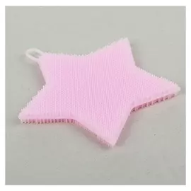 Губка силиконовая 13×13×1 см "Звезда"