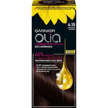 GARNIER Стойкая крем-краска для волос с цветочными маслами, без аммиака Olia