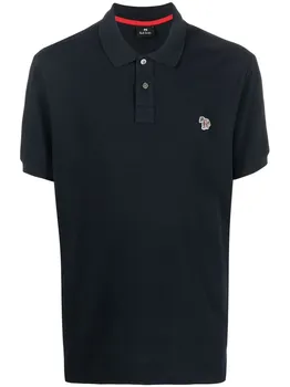 Рубашка поло с нашивкой Zebra PS Paul Smith, синий