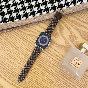 Нейлоновый ремешок для часов iWatch Band 44 мм, 40 мм, 41 мм для iWatch Series 8, 7, 6 Se, 5, 4, 3, 2, 1, ремешки для часов 38 мм, 42 мм, 45 мм, браслет 38/40/41/mm