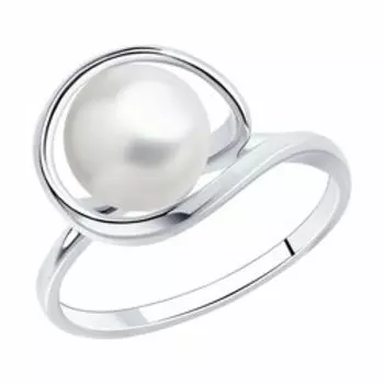 Серебряное кольцо с жемчугом