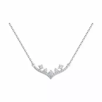 Серебряное колье с фианитами