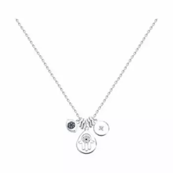 Серебряное колье с фианитами