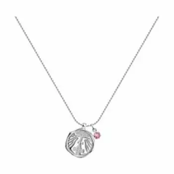 Серебряное колье с кристаллом Swarovski "Знак зодиака Близнецы"