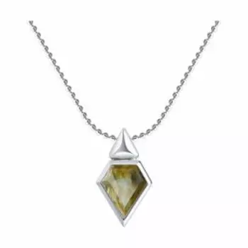 Серебряное колье с лабрадоритом