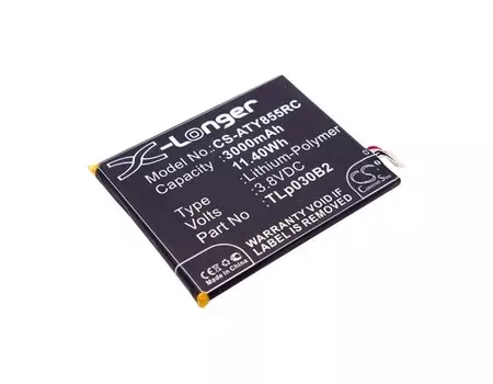 Аккумулятор CameronSino CS-OT985SL для Alcatel One Touch 7045Y POP S7, Li-Pol, 3000, 3.8V (P104.00203)