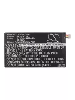 Аккумулятор CameronSino CS-SGT310SL, 3.7V, 4400mAh, Li-pol для Samsung Galaxy Tab 3 8.0 SM-T311 (SP3379D1H)