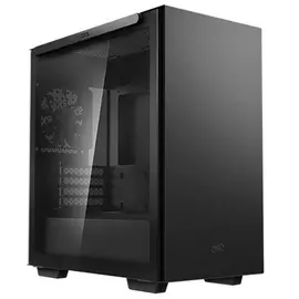 Корпус mATX Deepcool MACUBE 110 BK без БП, боковое окно (закаленное стекло), черный