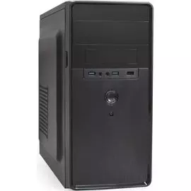Корпус mATX Exegate BA-309U2-400W-8 EX286439RUS черный, БП 400W с вент. 8см, 1*USB, 2*USB3.0, HD аудио