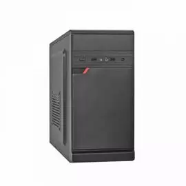 Корпус mATX Exegate BAA-106-400W-8 EX283058RUS черный, БП AAA400 с вент. 8см, 2*USB, аудио