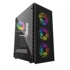 Корпус ATX Powercase Mistral Z4С Mesh LED CMIZ4C-L4 черный, без БП, с окном, 2*USB 2.0, USB 3.0, audio