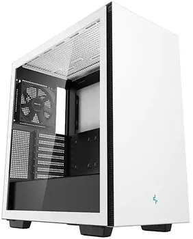 Корпус eATX Deepcool CH510 WH белый, без БП, боковая панель из закаленного стекла, 2*USB 3.0, audio