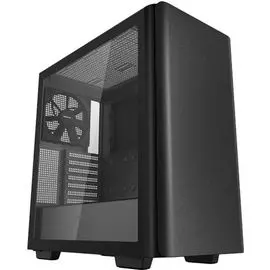Корпус eATX Deepcool CK500 без БП, окно из закаленного стекла, 140мм вентилятор спереди и 140мм вентилятор сзади, черный