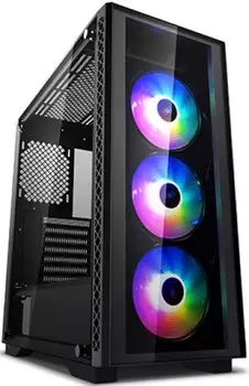 Корпус eATX Deepcool MATREXX 50 ADD-RGB 3F черный, без БП, передняя/боковая панели закаленное стекло, USB 3.0, 2*USB 2.0, audio