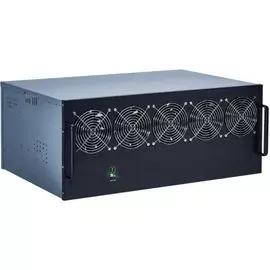 Корпус Exegate Pro 13-430 EX270772RUS для майнинга без БП, 2*USB, 5*fan 120мм, места под: 13 видеокарт, 2 БП