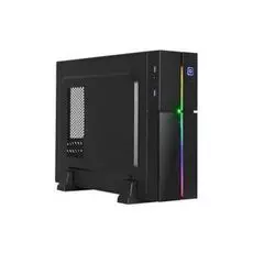 Корпус mATX AeroCool Playa Slim 4718009152175 Slim Tower, (черный), без БП SFX, 2x USB 3.0