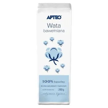 Вата перевязочная хлопково-вискозная, 200 г. Apteo