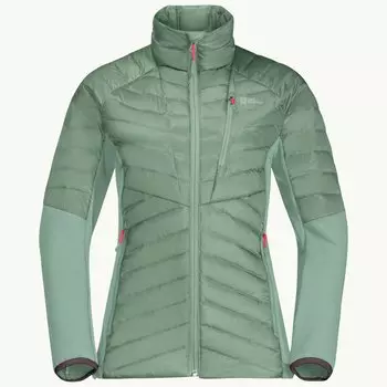Jack Wolfskin куртка Nebelhorn Down Hybrid жен. (женский, S, granite green, 4215)
