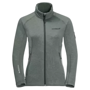 Jack Wolfskin куртка Athletic Collar Midlayer жен. (S, hedge green)