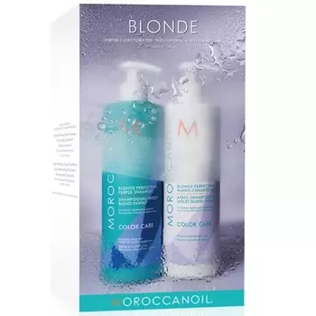 Moroccanoil Набор Duo с фиолетовым пигментом: шампунь 500 мл + кондиционер 500 мл (Moroccanoil, Color Care)