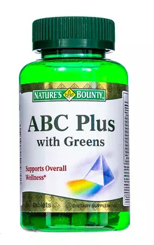 Nature's Bounty АВС Гринс 60 таблеток (Nature's Bounty, Мультивитамины)