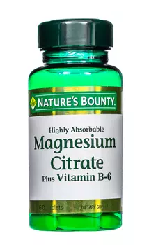 Nature's Bounty Цитрат Магния с витамином В-6 60 таблеток (Nature's Bounty, Минералы)