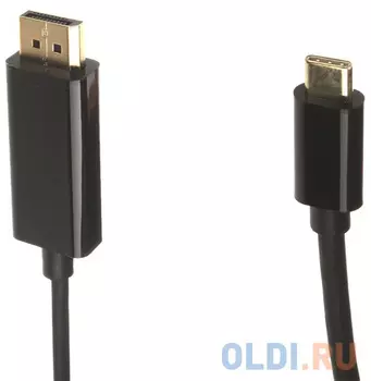 Кабель DisplayPort 1м VCOM Telecom CU422C-1M круглый черный