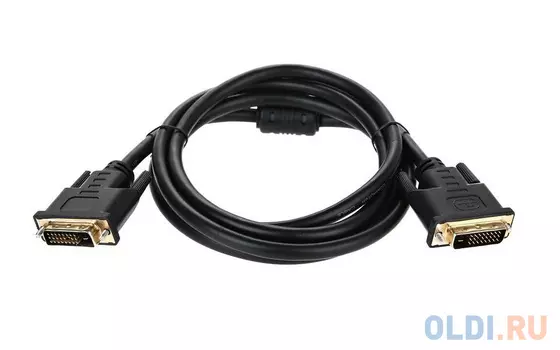 Кабель DVI-D--DVI-D Dual link 25M/25M, экран, феррит.кольца, 1.8м Telecom <TCG441D-1.8M
