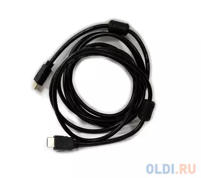 Кабель HDMI-19M --- HDMI-19M ver 2.0+3D/Ethernet,2 фильтра 3m Telecom <TCG200F-3M