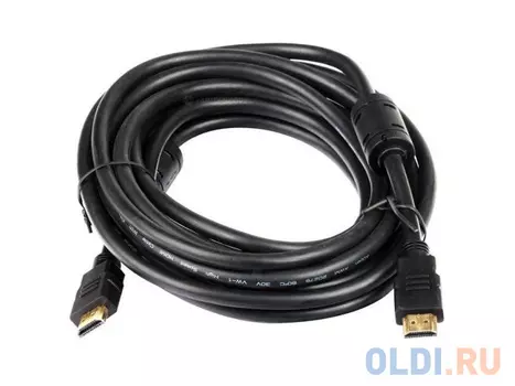 Кабель HDMI-19M --- HDMI-19M ver 2.0+3D/Ethernet,2 фильтра 5m Telecom