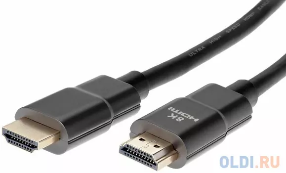 Кабель HDMI 1м VCOM Telecom ACG863-1M круглый черный