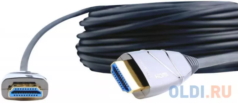 Кабель HDMI 20м VCOM Telecom D3743-20M круглый черный