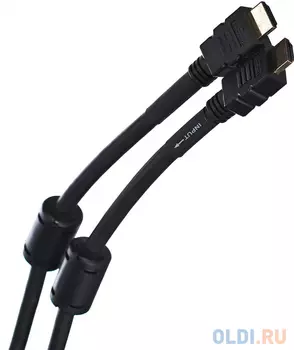 Кабель HDMI 25м VCOM Telecom VHD6020D-25MB круглый черный