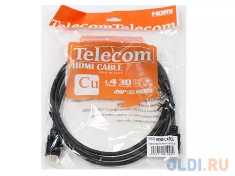 Кабель HDMI 2.0м VCOM Telecom 2 фильтра позолоченные контакты CG511D-2M