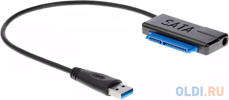 Кабель-адаптер USB3.0 ---SATA III 2.5/3,5"+SSD, правый угол, VCOM 