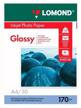 Фотобумага Lomond A4 0102142 170г/м2 50л., белый
