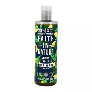 FAITH IN NATURE Гель для душа с экстрактом лимона и чайного дерева