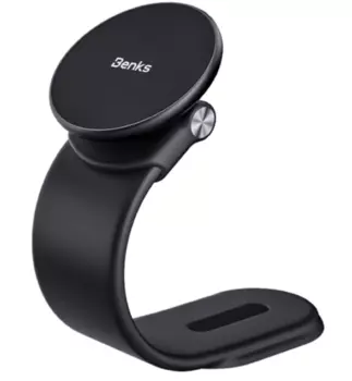 Автомобильный держатель Benks CZ08 Magsafe Anti-Vibration Foldable Mount 15W на приборную панель (черный)