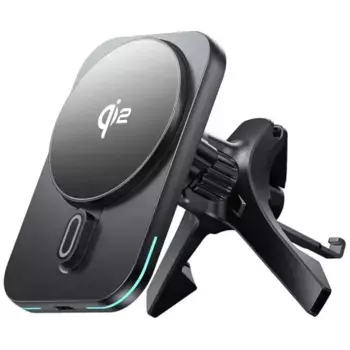 Автомобильный держатель Wiwu CH-323 Qi2.0 MagSafe 15W в воздуховод для смартфона (Black)