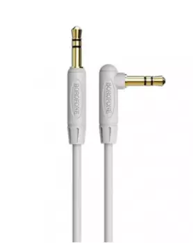 Кабель Borofone BL4 AUX audio (3.5mm) на (3.5mm) 200см силиконовый (серый)