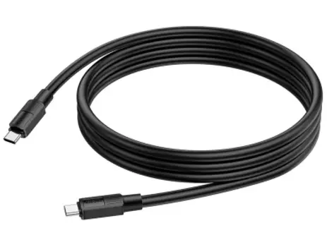 Кабель Hoco X84 60W (Type-C) на (Type-C) 100см силиконовый (черный)