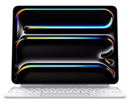Клавиатура Apple Magic Keyboard with Trackpad для iPad Pro 11 (2024) русская (нейлон с подставкой) (белый) (MWR03)