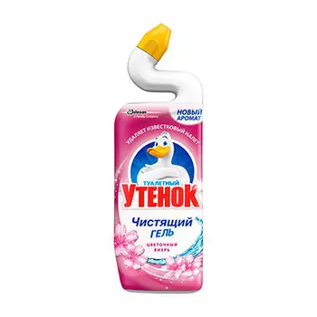 Чистящее средство для унитазов Туалетный утенок цветочный вихрь 750 мл