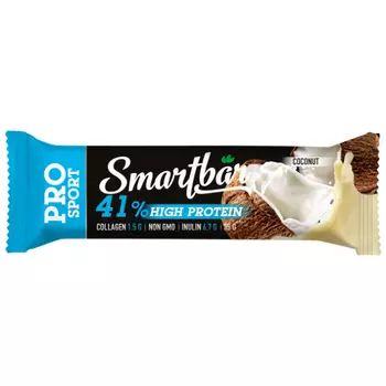 Батончик Smartbar Protein Pro протеиновый, кокосовый 35 гр