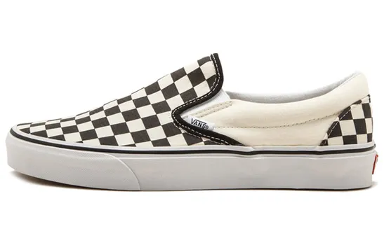 Слипоны Vans Classic Slip On Black Off White "Checkerboard"
