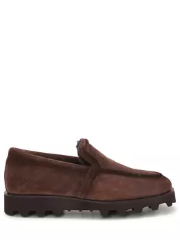 Лоферы замшевые на меху SANTONI