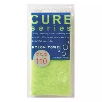 мочалка для тела жесткая (зеленая) o:he cure nylon towel hard green
