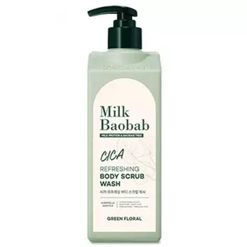 гель-скраб для душа milkbaobab cica body scrub wash