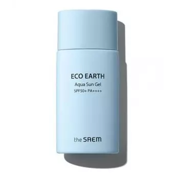 гель солнцезащитный the saem eco earth aqua sun gel spf50+ pa++++